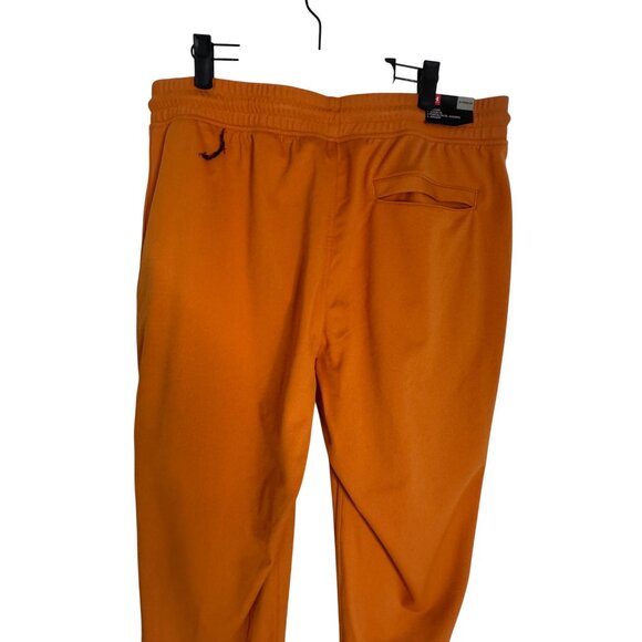 NWT Under Armour XL Mens Jogger Pants Orange Loose Fit 100% Polyester - Picture 13 of 16